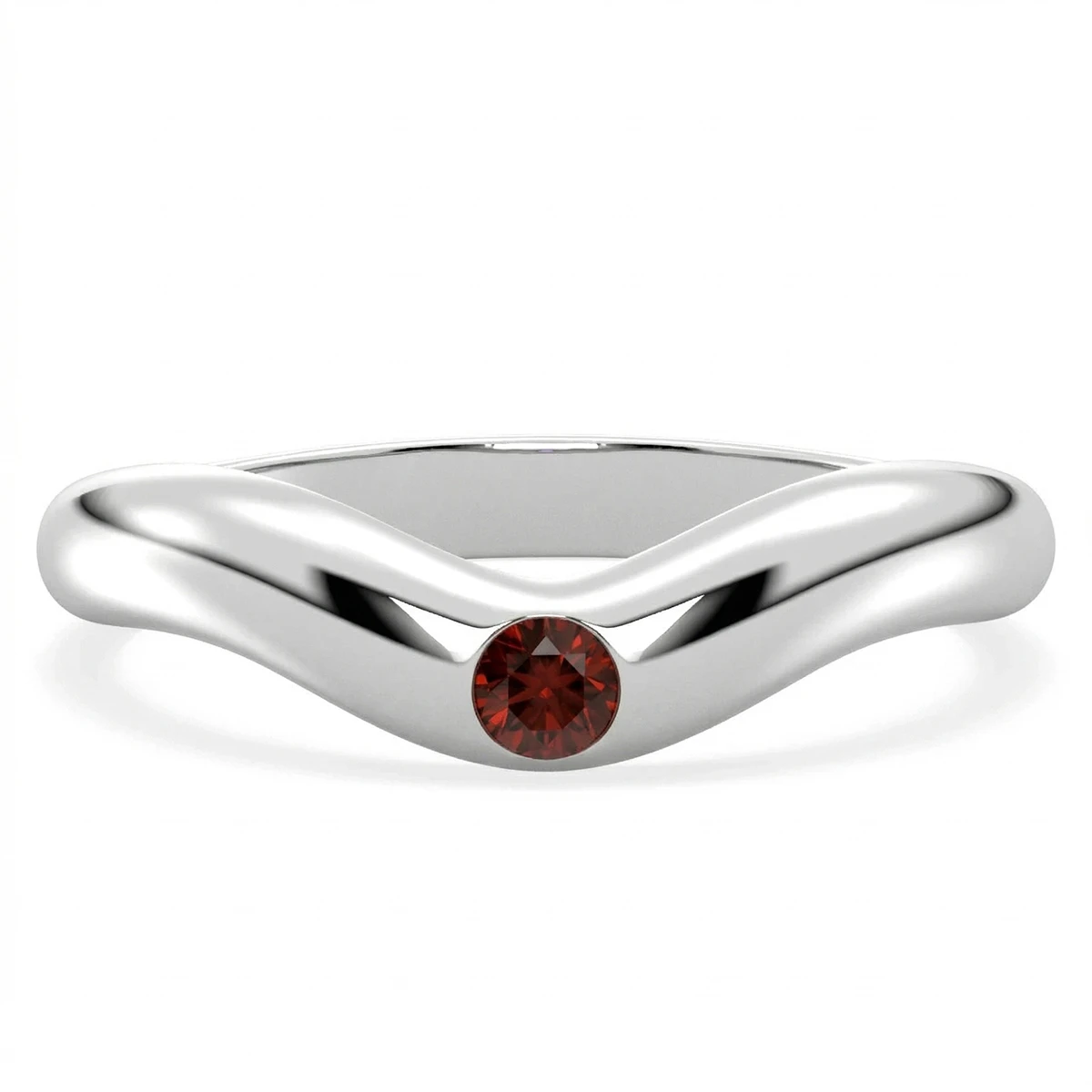 Riley Garnet Gemstone Silver Ring