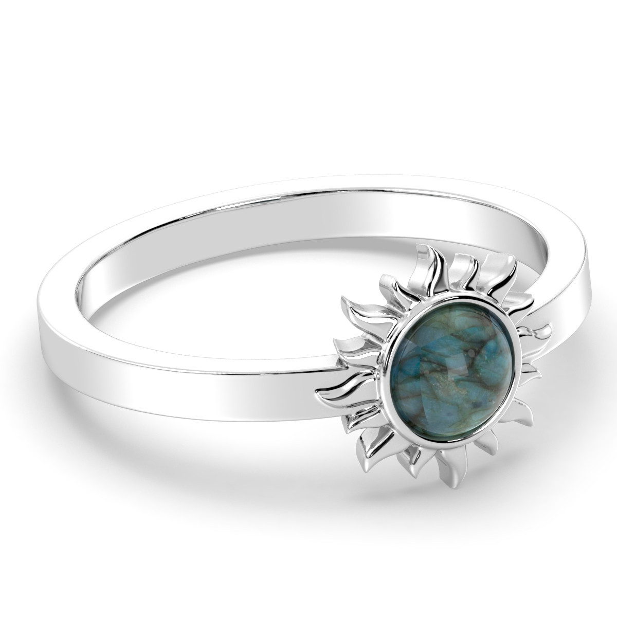 Labradorite Sun Rise Ring