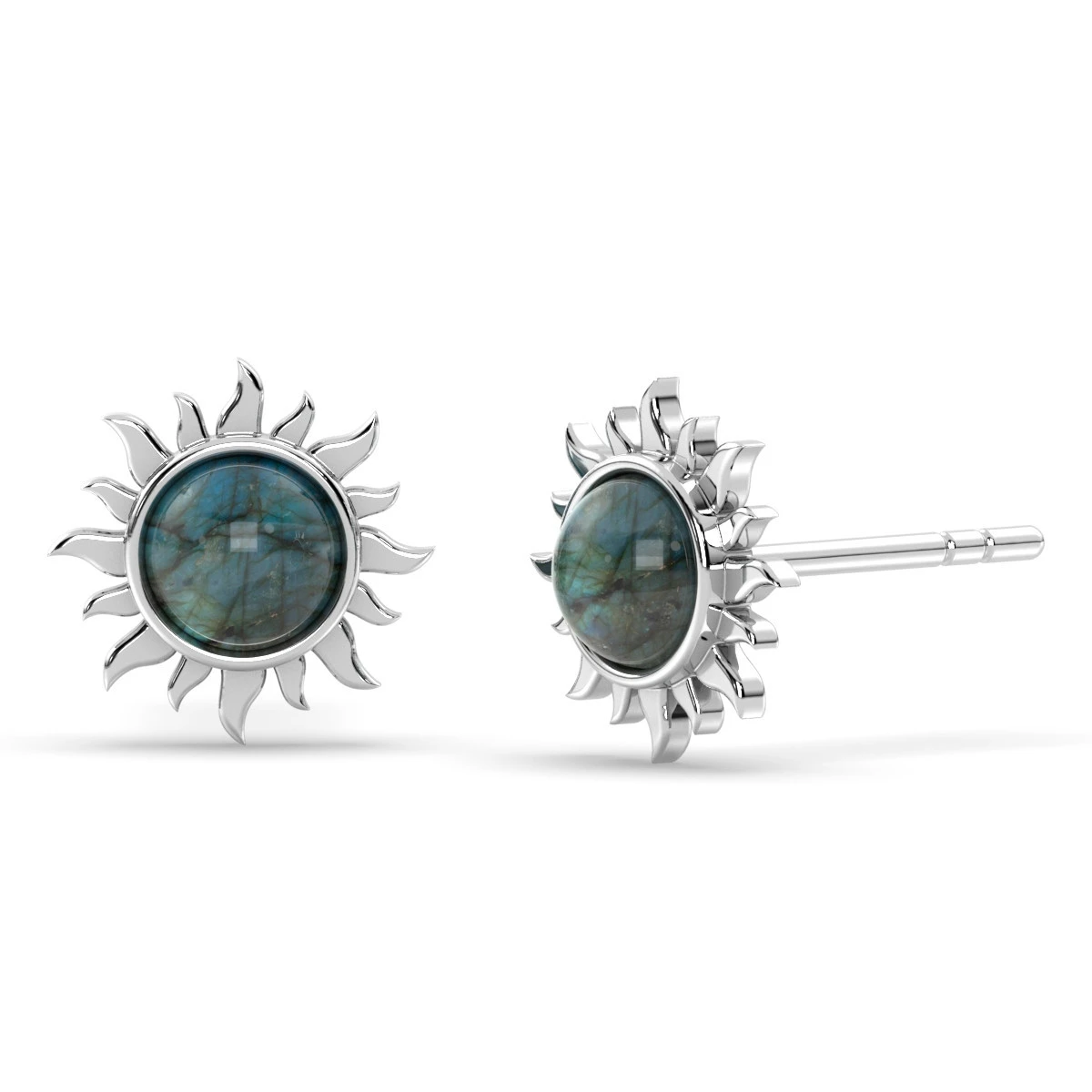 Labradorite Sunshine Stud earrings