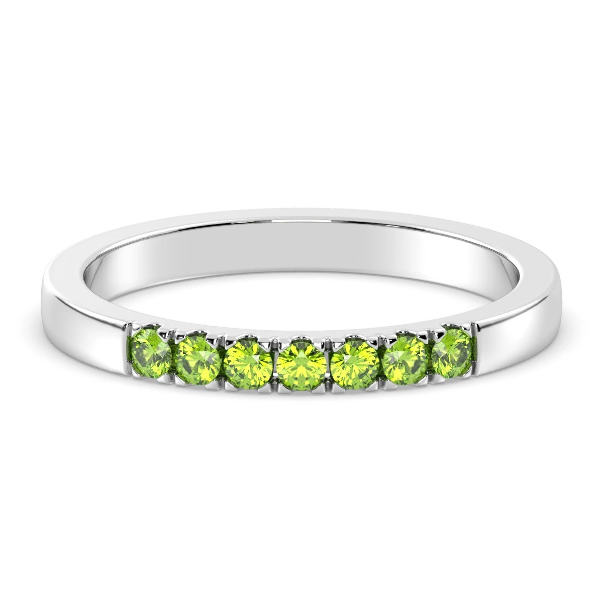 Peridot Radiance Eternity Ring