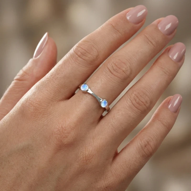 Christina Labradorite 18k gold plated bezel ring