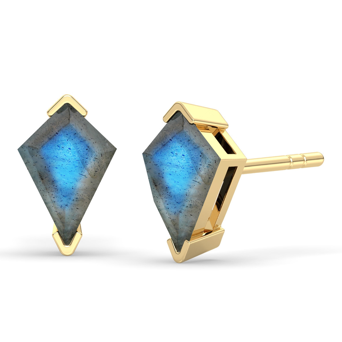 Labradorite Kite stud earrings
