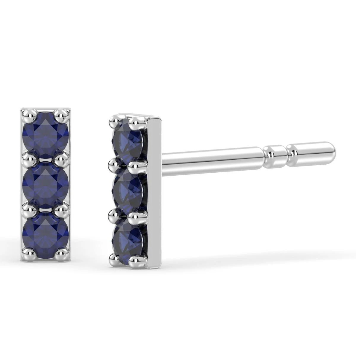 Sapphire Sleek Bar Earrings
