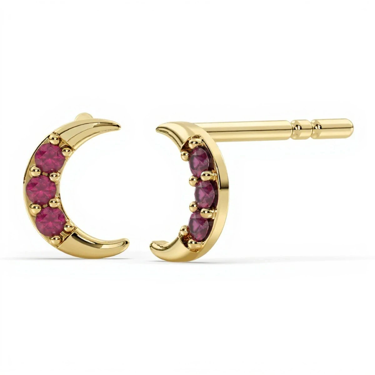 Deep Red Garnet Luna Sparks Earrings
