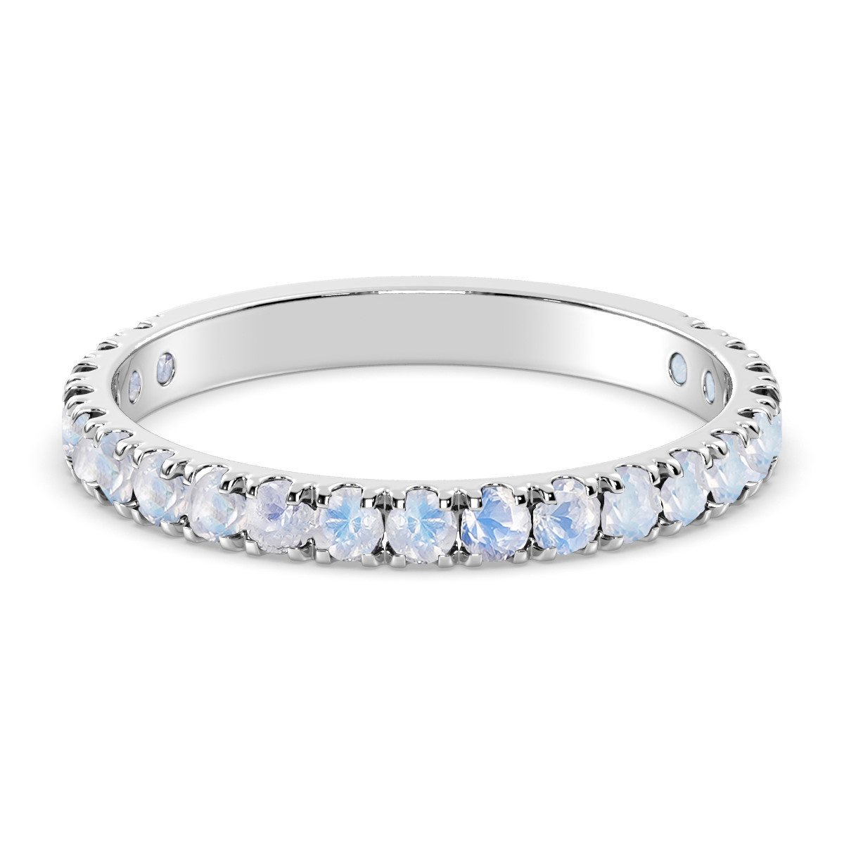 Celeste Pave Rainbow Moonstone ring