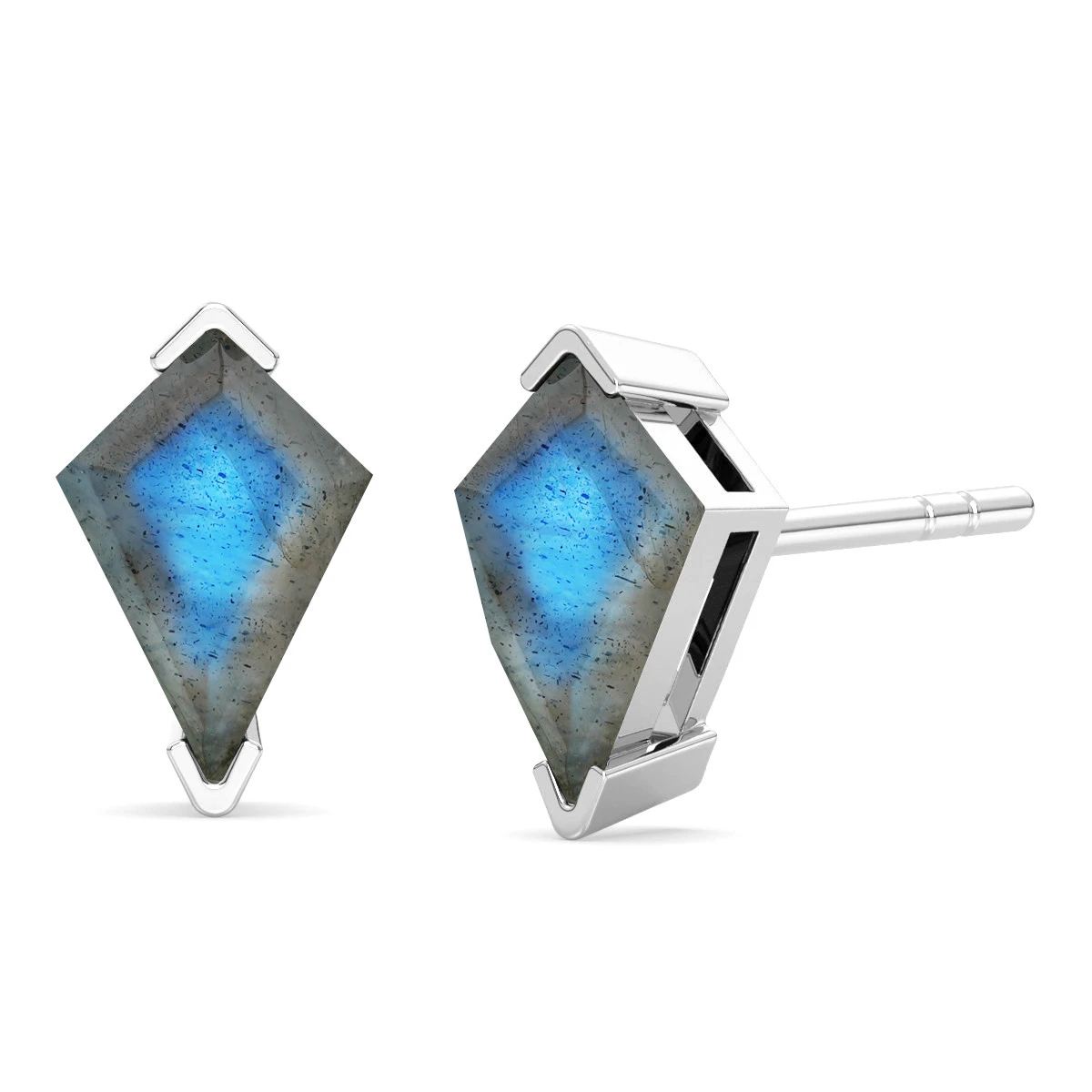Labradorite Kite stud earrings