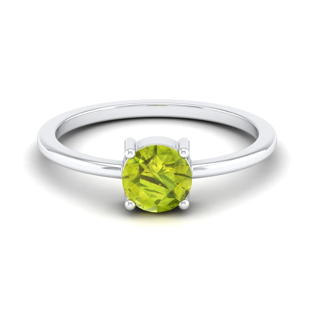 Peridot Ring in 18K Gold Plated and Sterling Silver