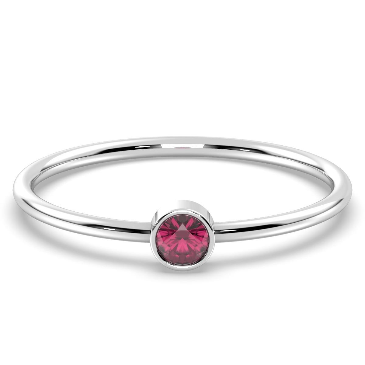 Garnet Essence Red Spark Ring