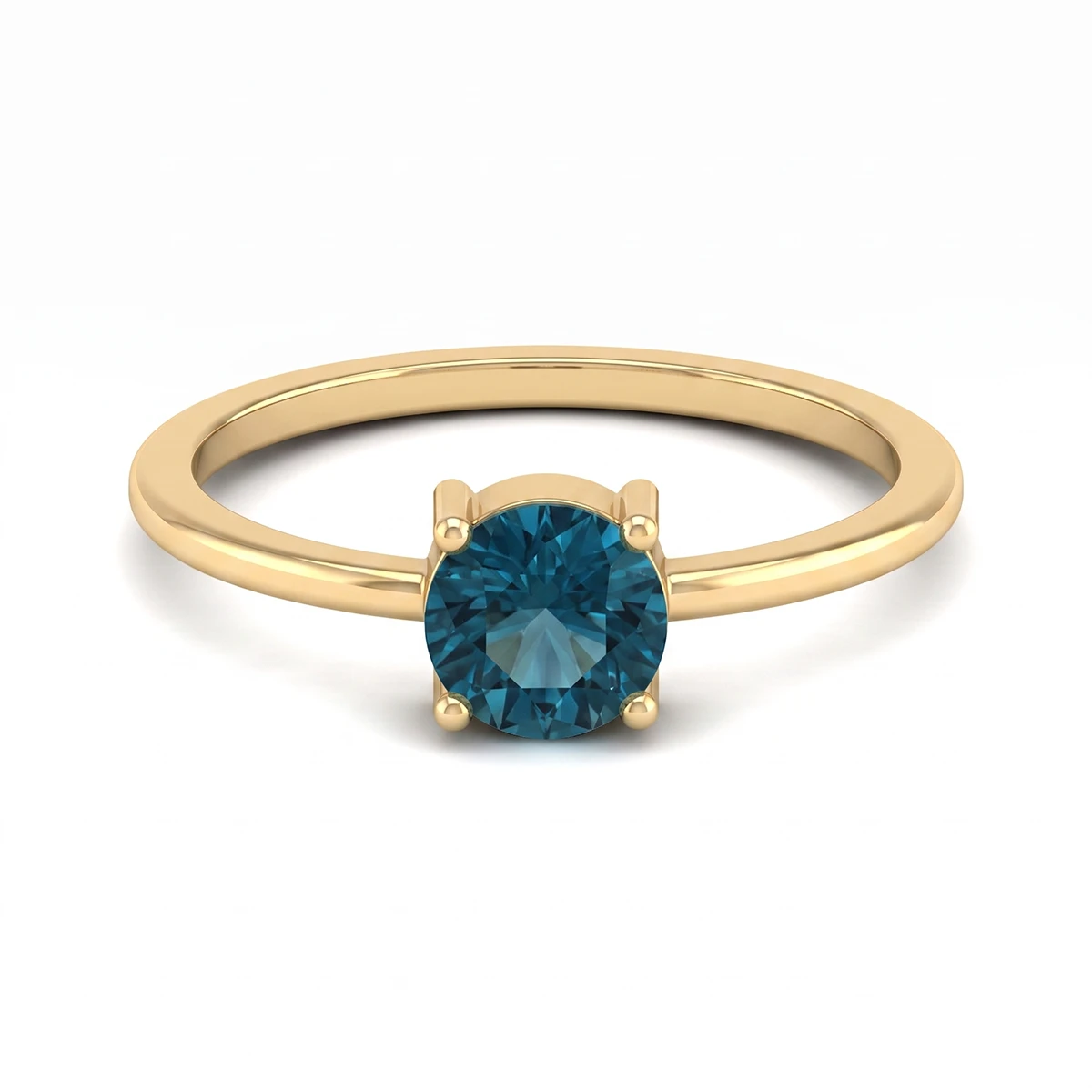 London Blue Topaz Petite Ring