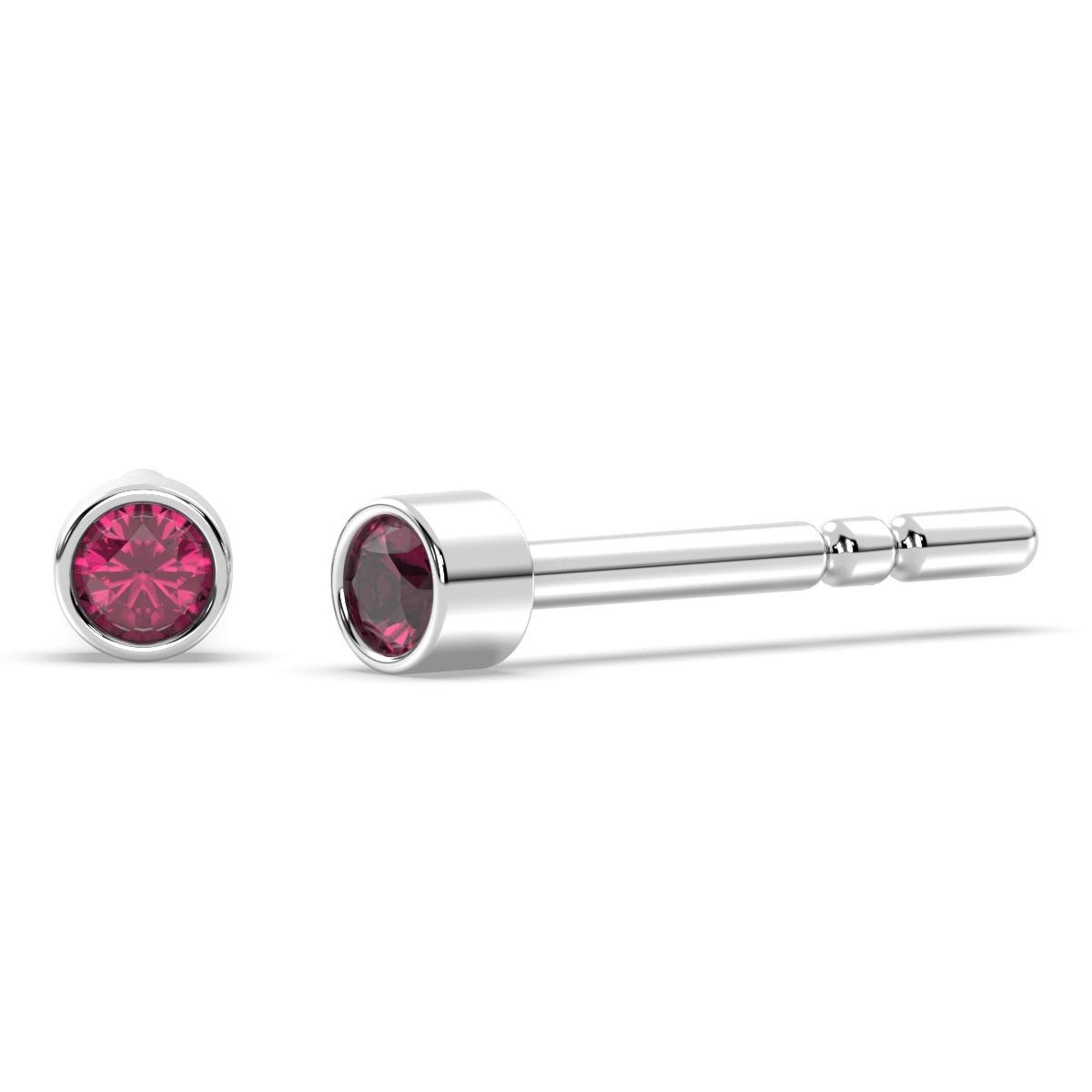 Deep Red Garnet Radiance Earrings
