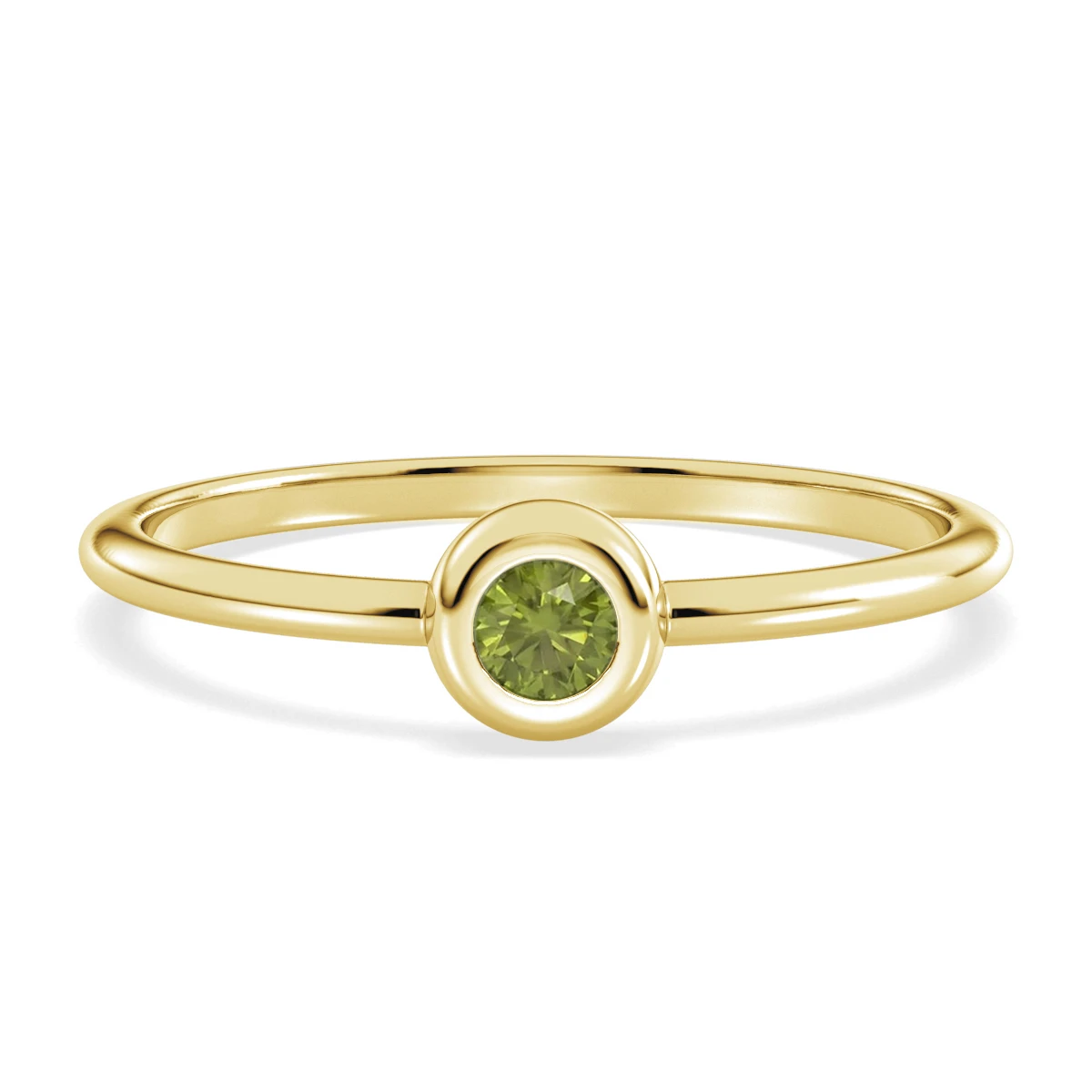 Cute Dainty Peridot stacking ring