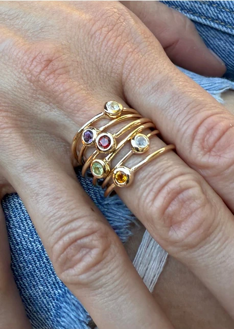 Cute Dainty Amethyst ring