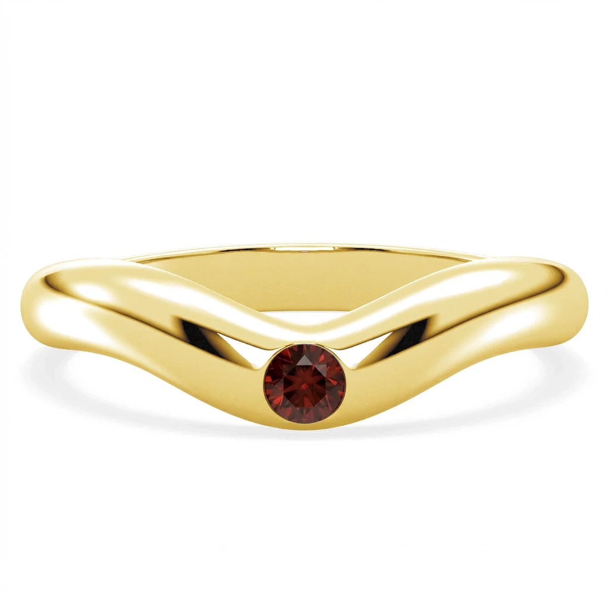 Riley Garnet Gemstone Silver Ring