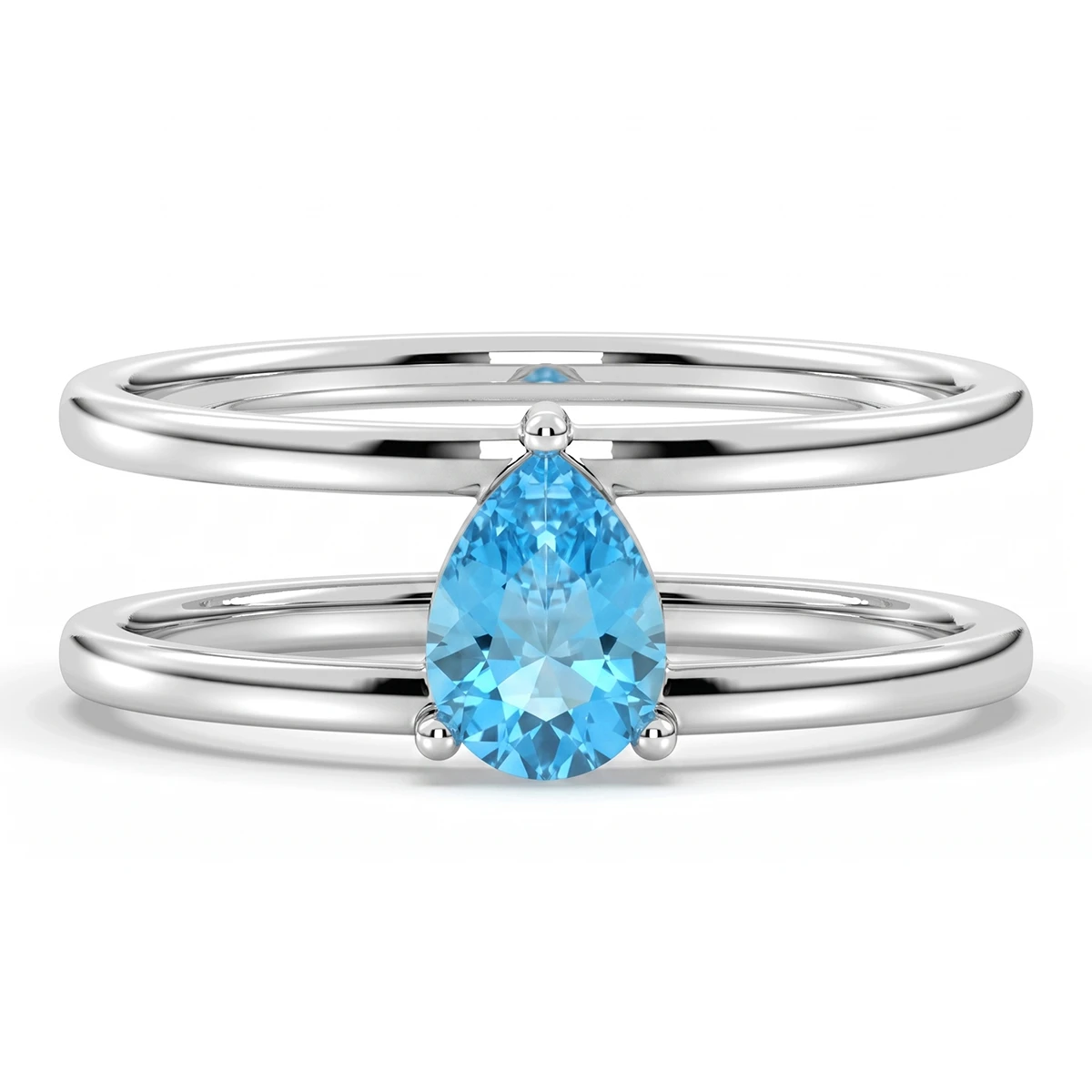 Anita Sky Blue Topaz Ring