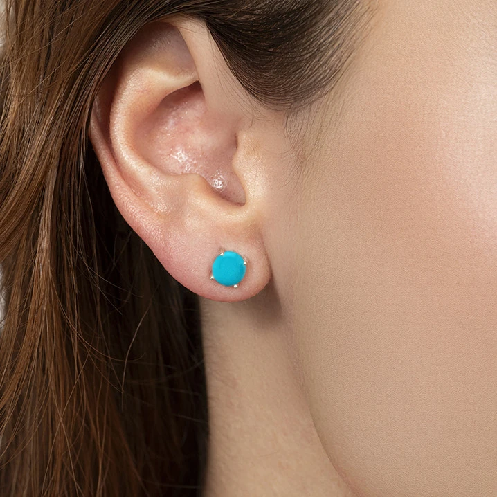 Natural Turquoise Studs