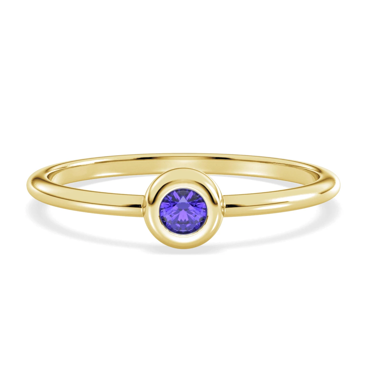 Tanzanite Minimalist Stacking Ring