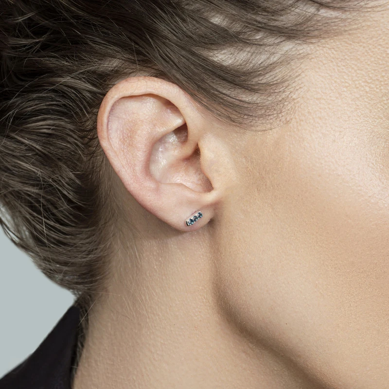 London Blue Topaz Bar stud