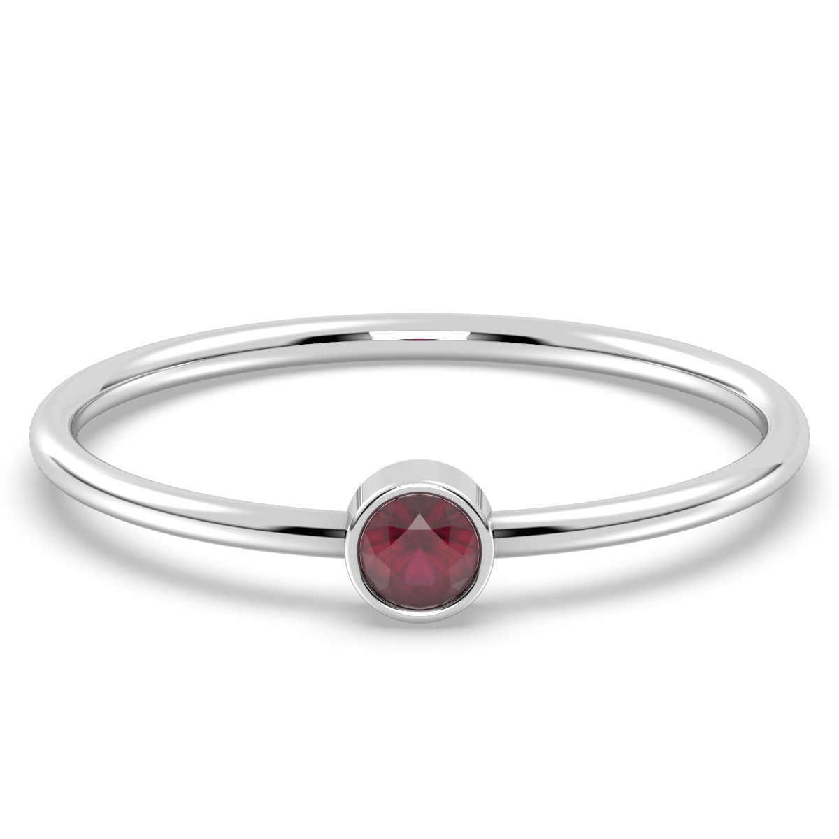 Garnet Essence Red Spark Ring
