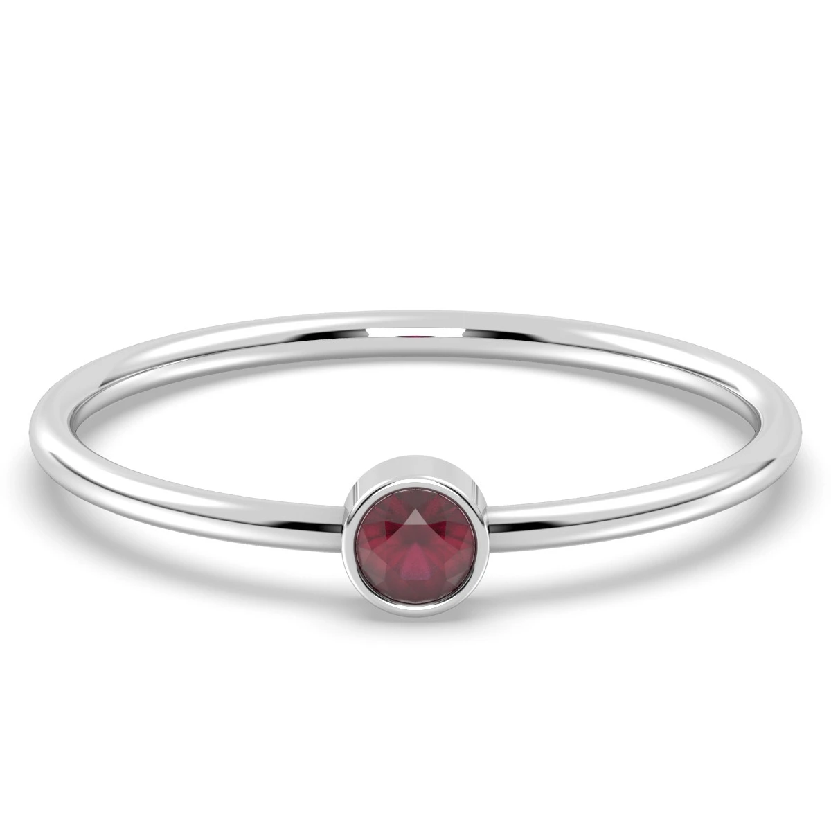 Garnet Essence Red Spark Ring