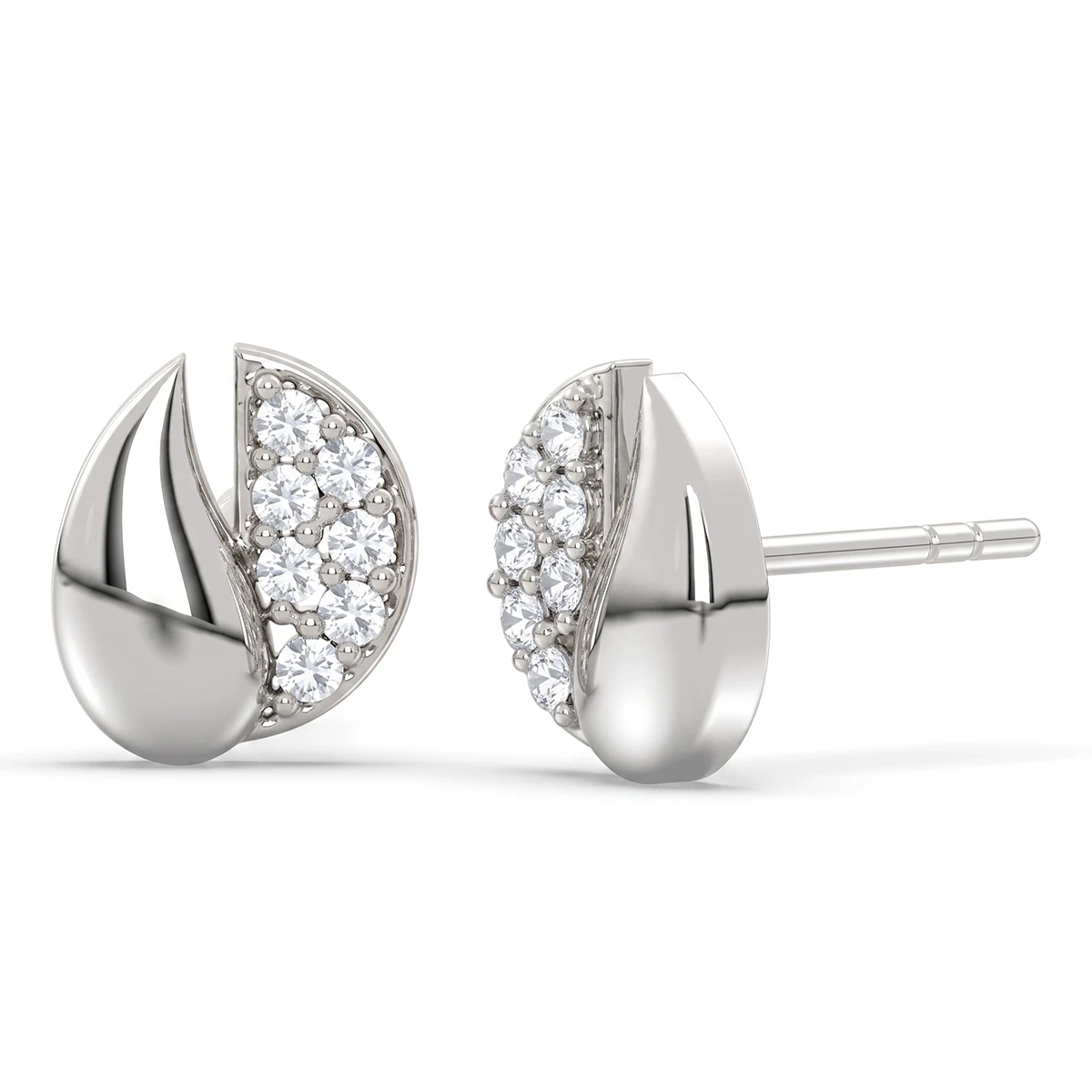 Janette White Topaz stud earrings