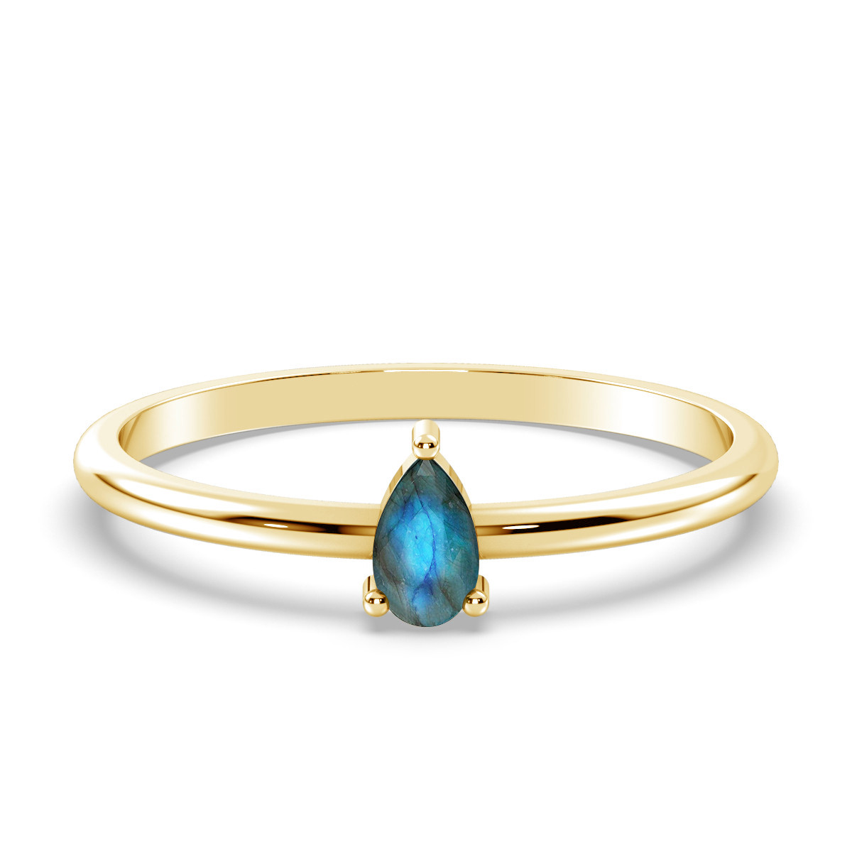 Sonia Blue Flash Labradorite ring