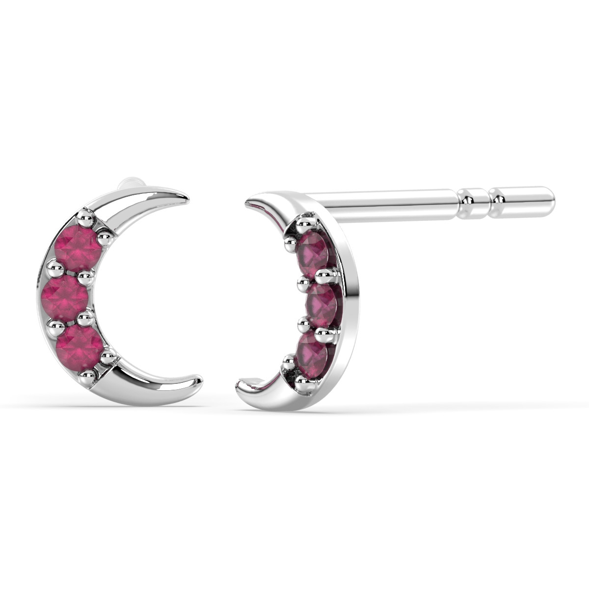 Deep Red Garnet Luna Sparks Earrings