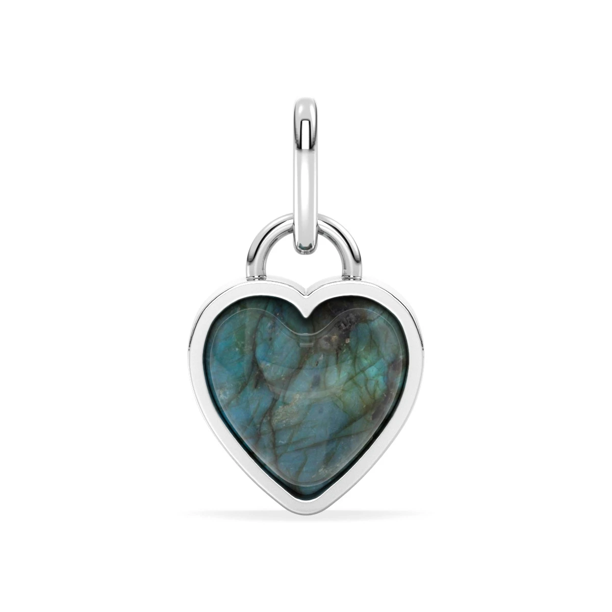 Eternal Glow Labradorite Heart charm