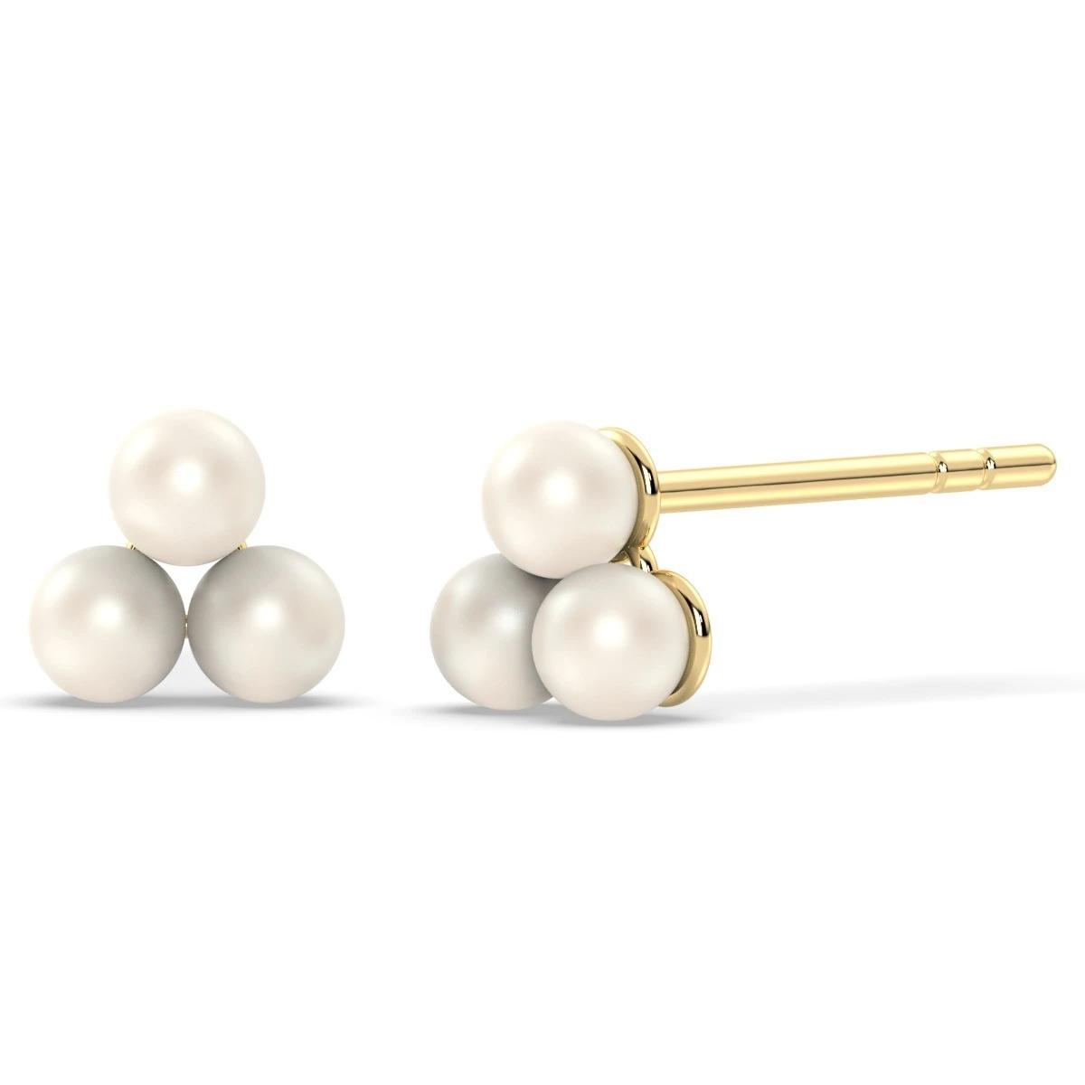 Pearl Cluster stud earrings
