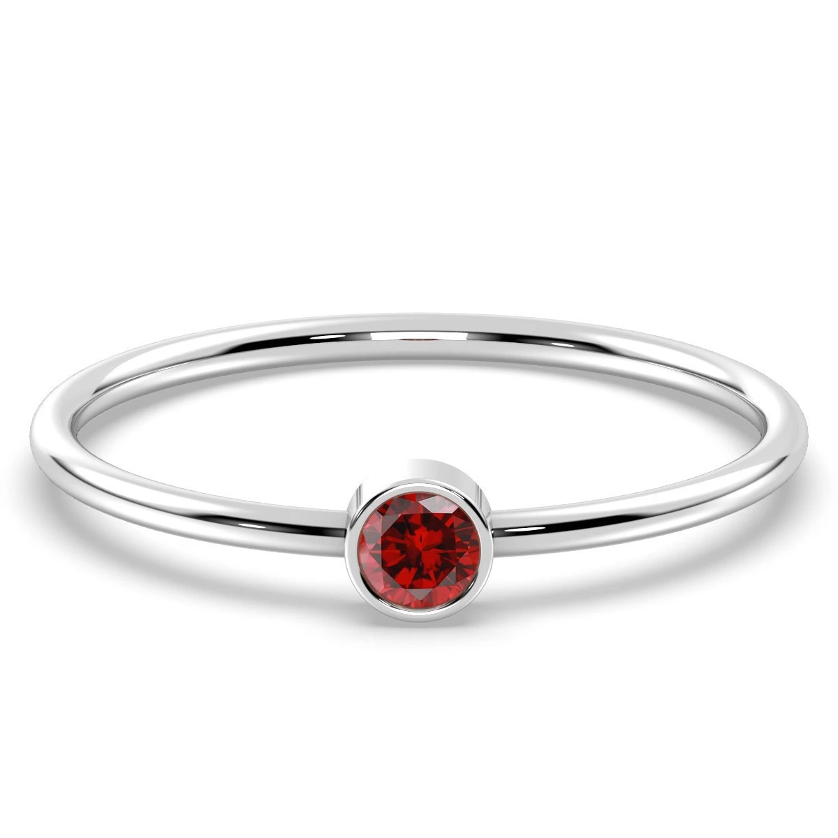 Cute dainty Garnet ring