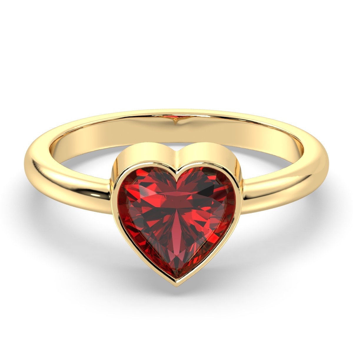 Is Finding a Meaningful Romantic Gift Frustrating? Garnet Heart Rings Symbolize Everlasting Love