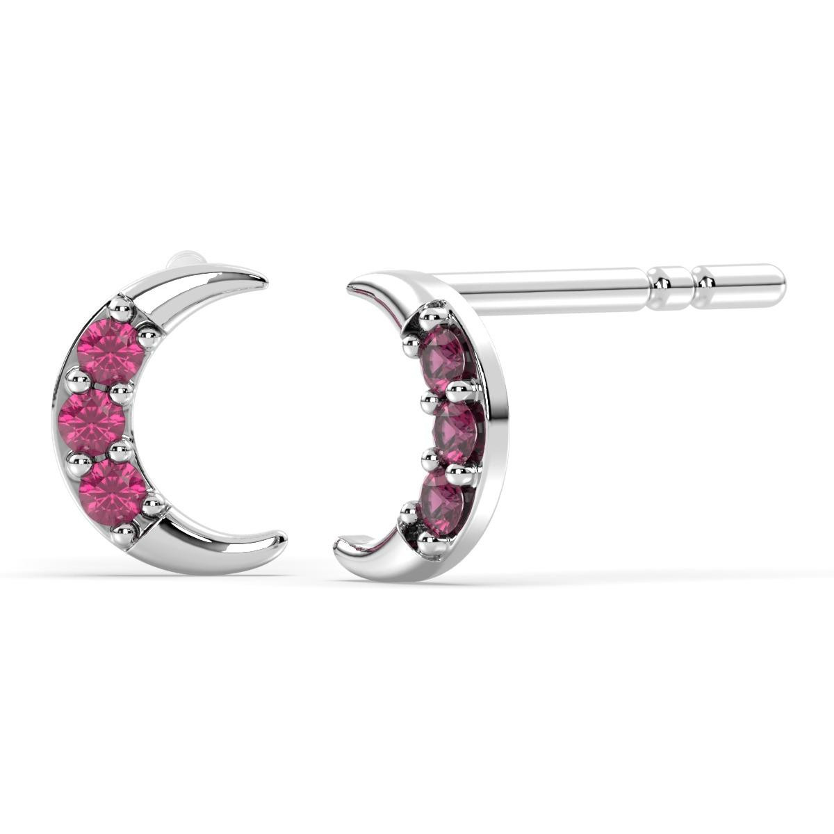Deep Red Garnet Luna Sparks Earrings