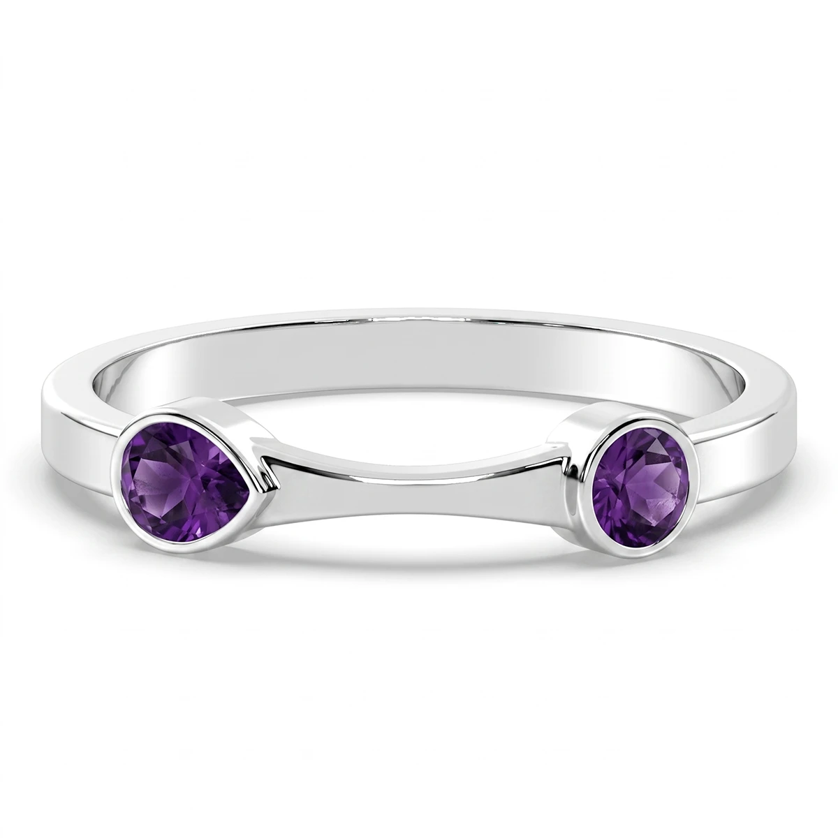 Chloe Amethyst Multi Stone Ring
