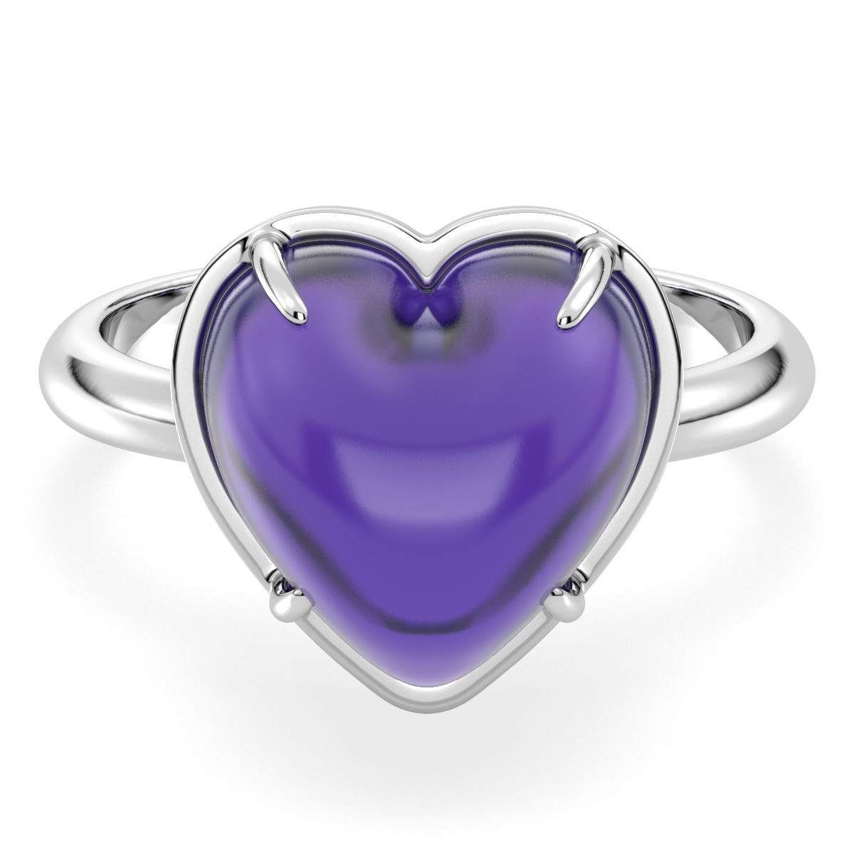 Audrey amethyst statement ring