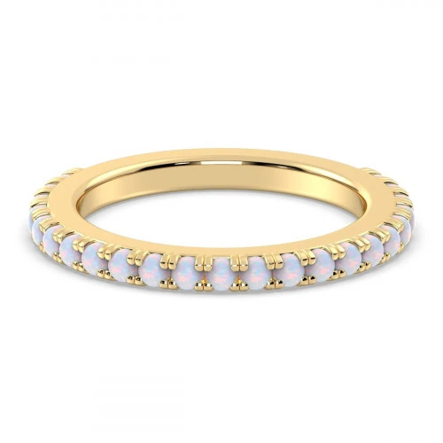 Opal Eternity ring