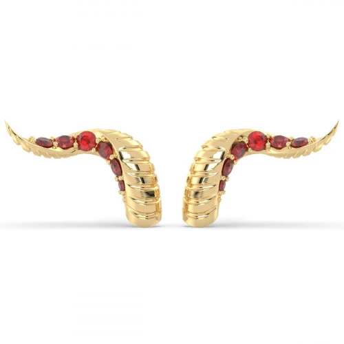 Garnet Snake ear climbers