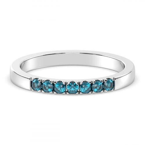 Pave London Blue Topaz Band