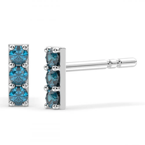 London Blue Topaz Bar stud