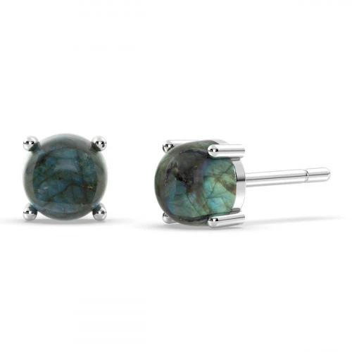 Labradorite stud earrings